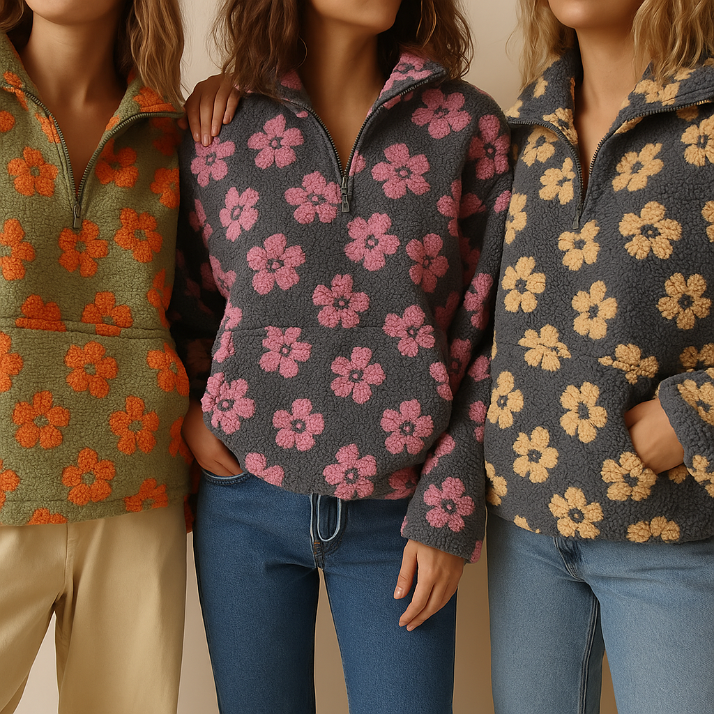Íde - Oversized Floral Sweatshirt