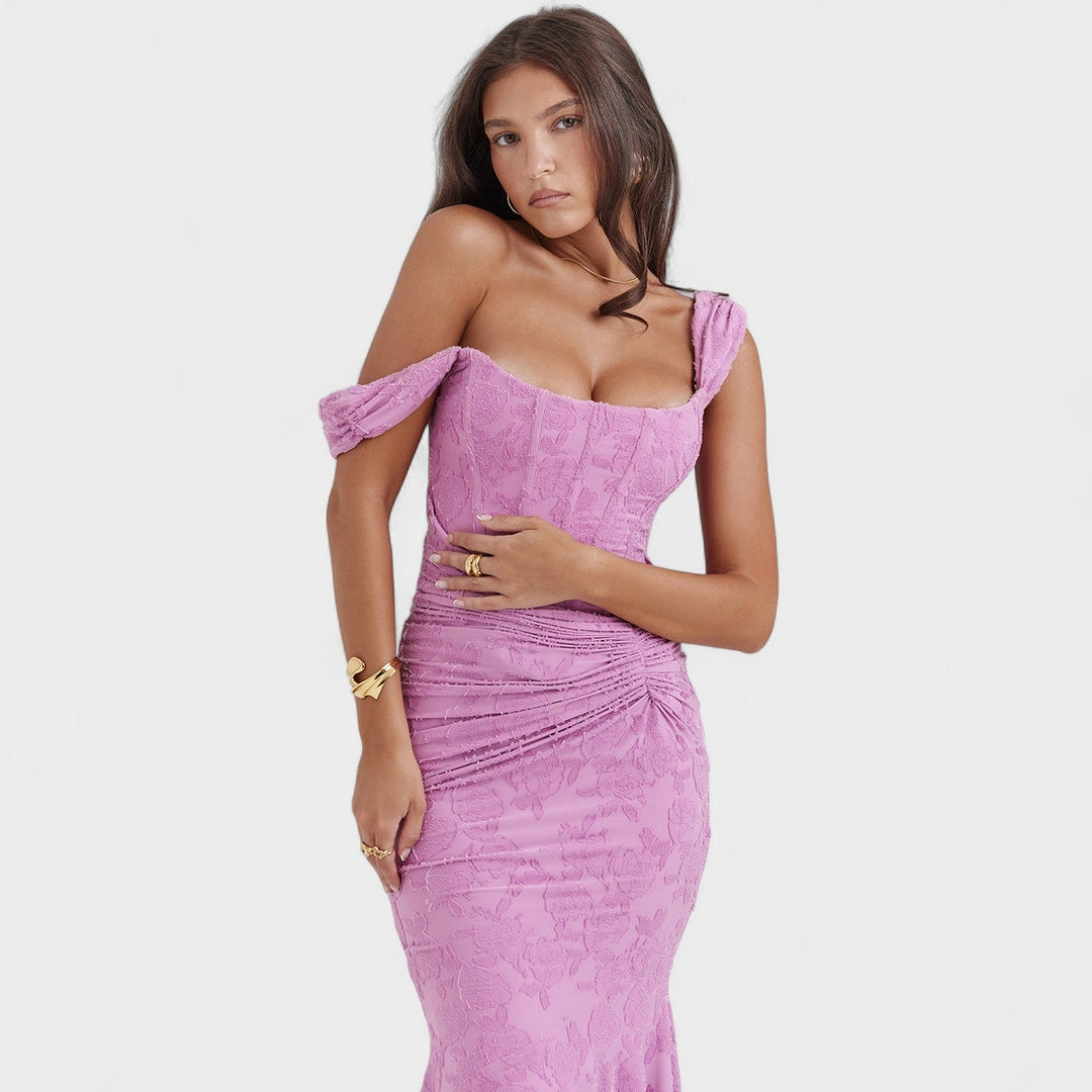 Tríona - Elegant Sculpted Silhouette Dress