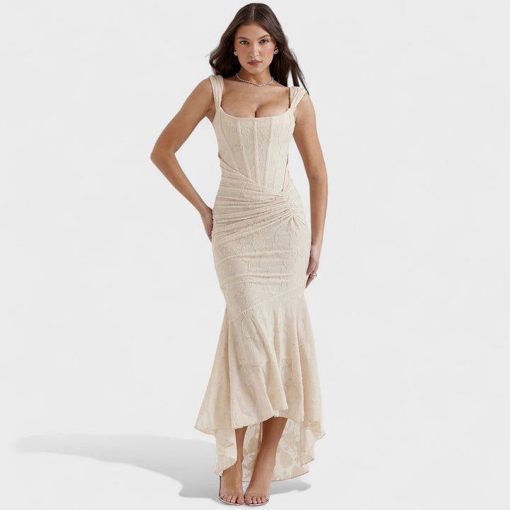 Tríona - Elegant Sculpted Silhouette Dress