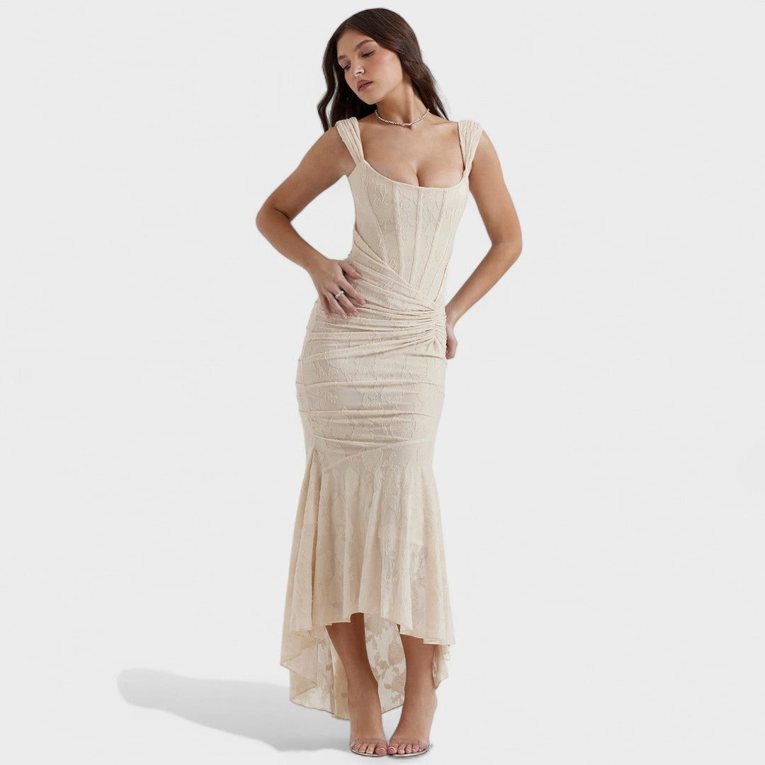Tríona - Elegant Sculpted Silhouette Dress