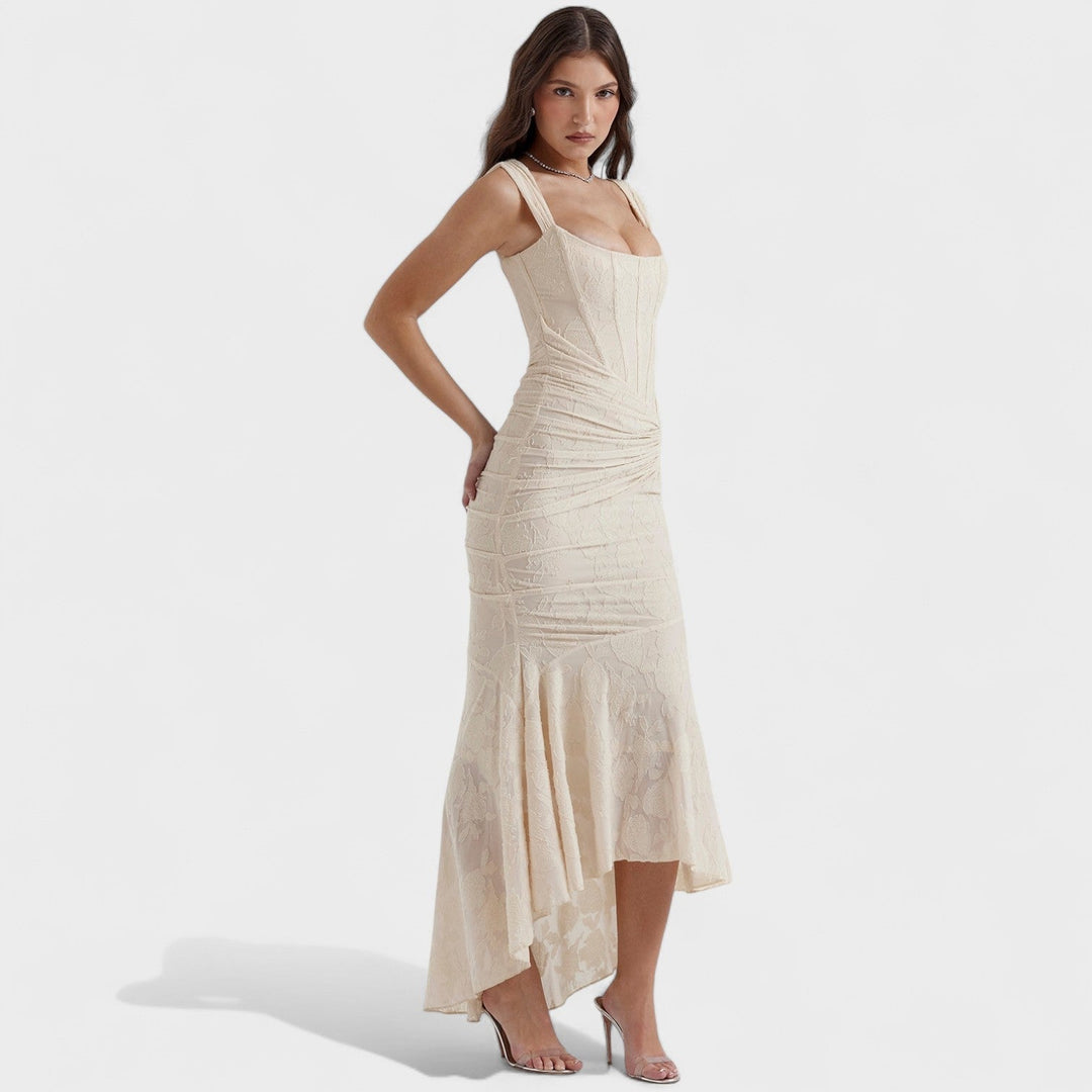 Tríona - Elegant Sculpted Silhouette Dress