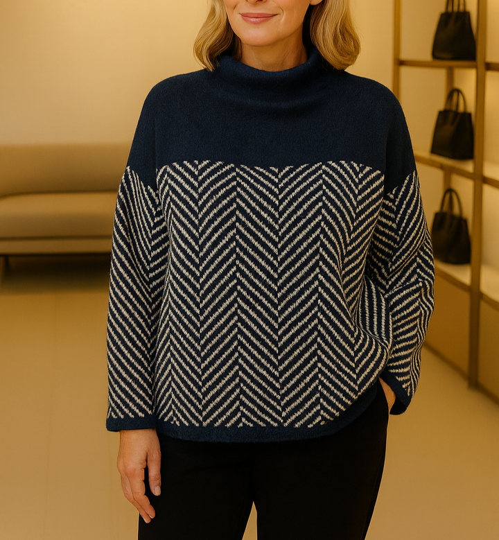 Caitlín | Stand-Up Collar Jumper