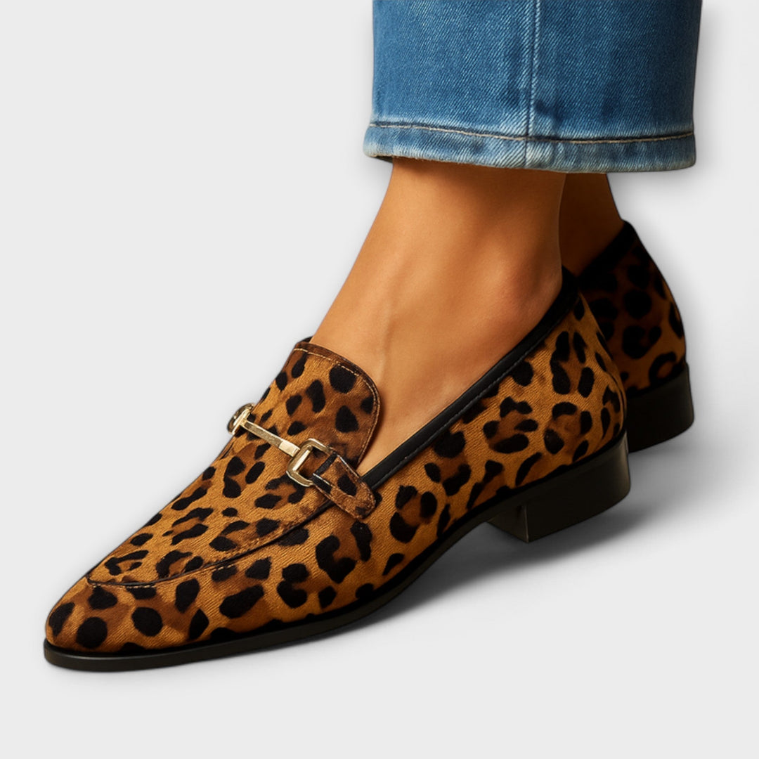 Ailís - Animal-Patterned Loafers