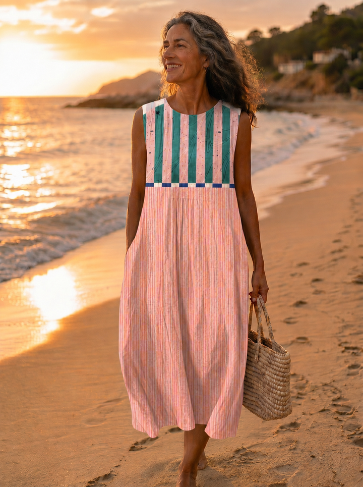 Creidne - Pastel Plaid Dress