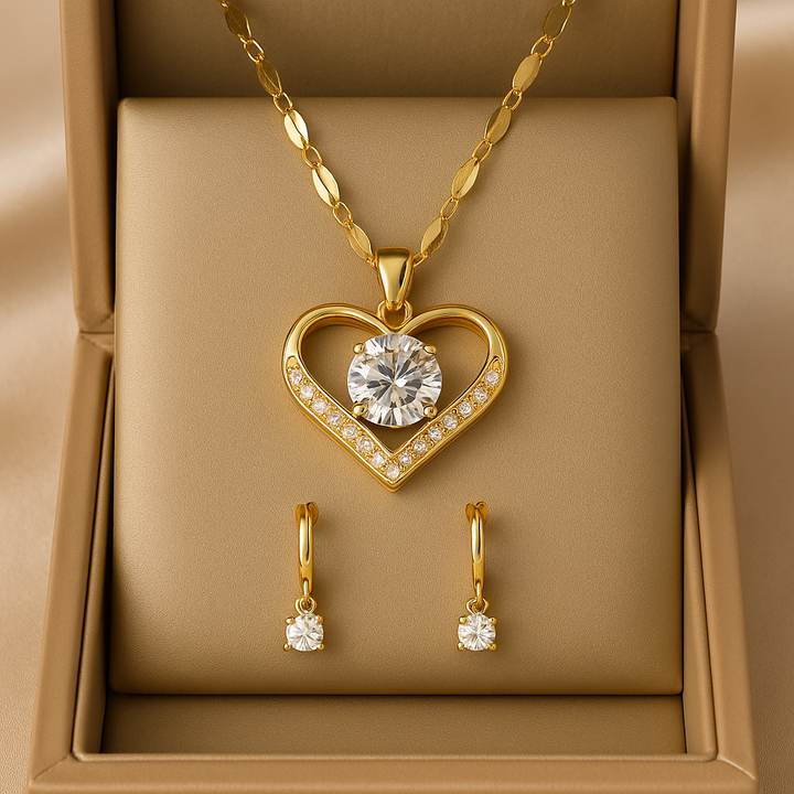 Saoirse - Gold Heart Necklace