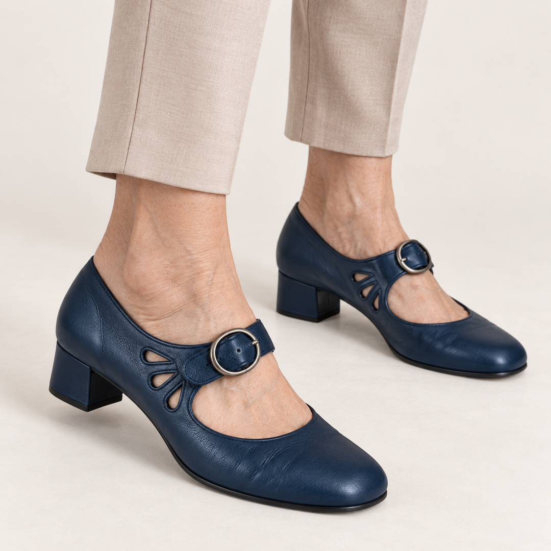 Clara - Elegant Low-Cut Faux Leather