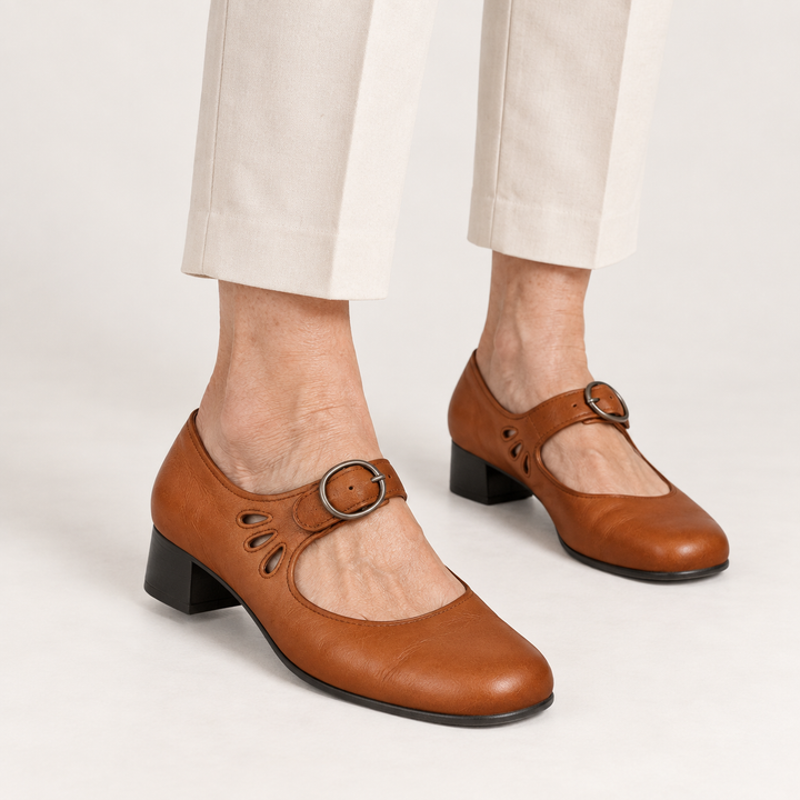 Clara - Elegant Low-Cut Faux Leather