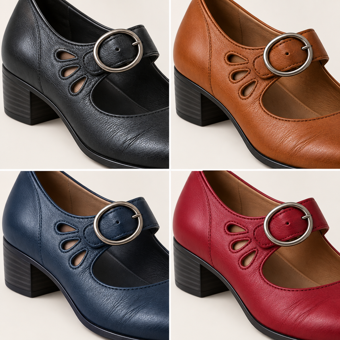 Clara - Elegant Low-Cut Faux Leather