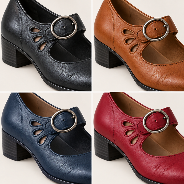Clara - Elegant Low-Cut Faux Leather
