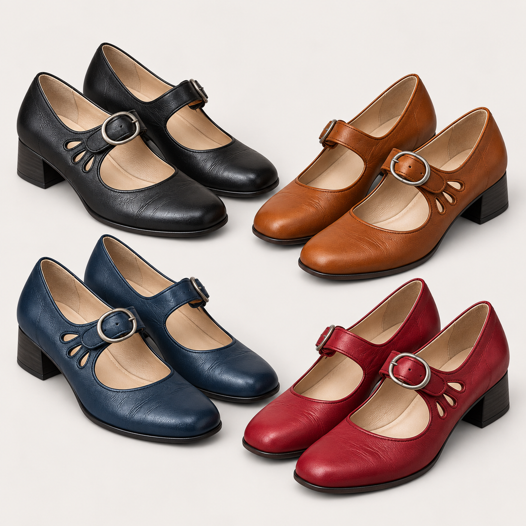 Clara - Elegant Low-Cut Faux Leather