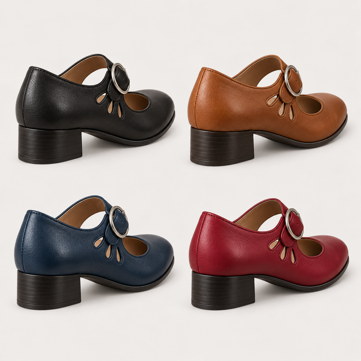 Clara - Elegant Low-Cut Faux Leather