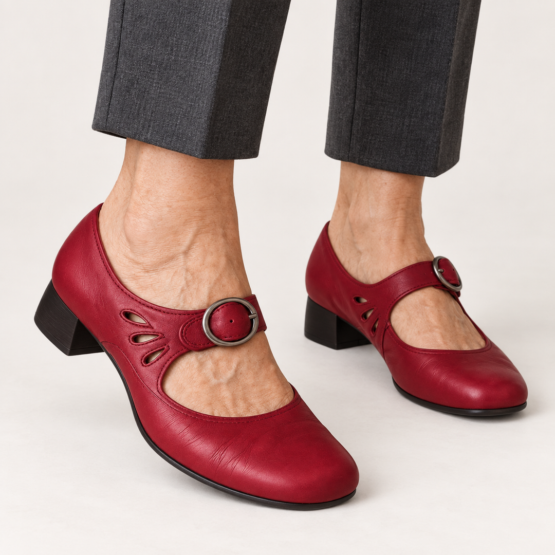 Clara - Elegant Low-Cut Faux Leather
