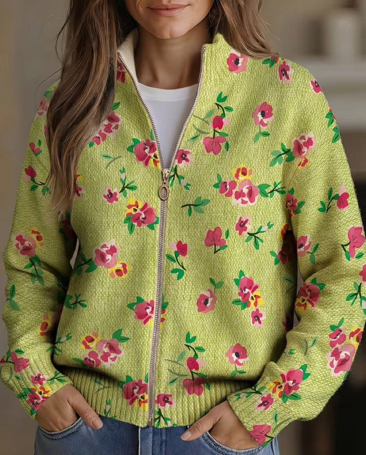 Liadan | Floral Lime Cardigan