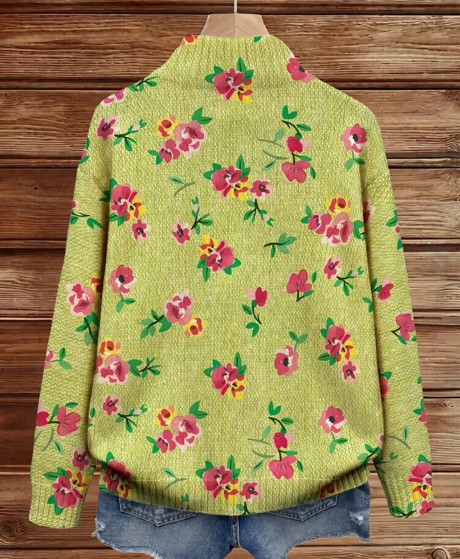 Liadan | Floral Lime Cardigan