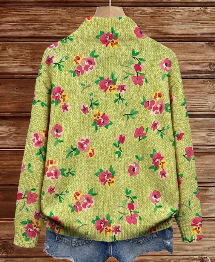 Liadan | Floral Lime Cardigan