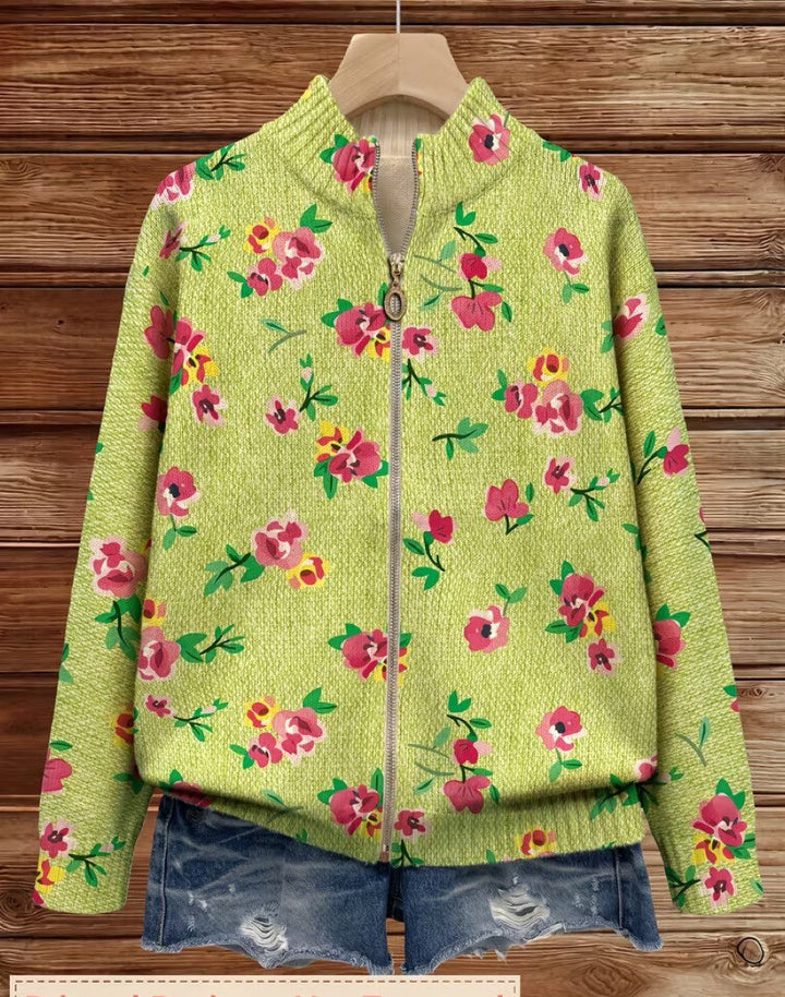 Liadan | Floral Lime Cardigan