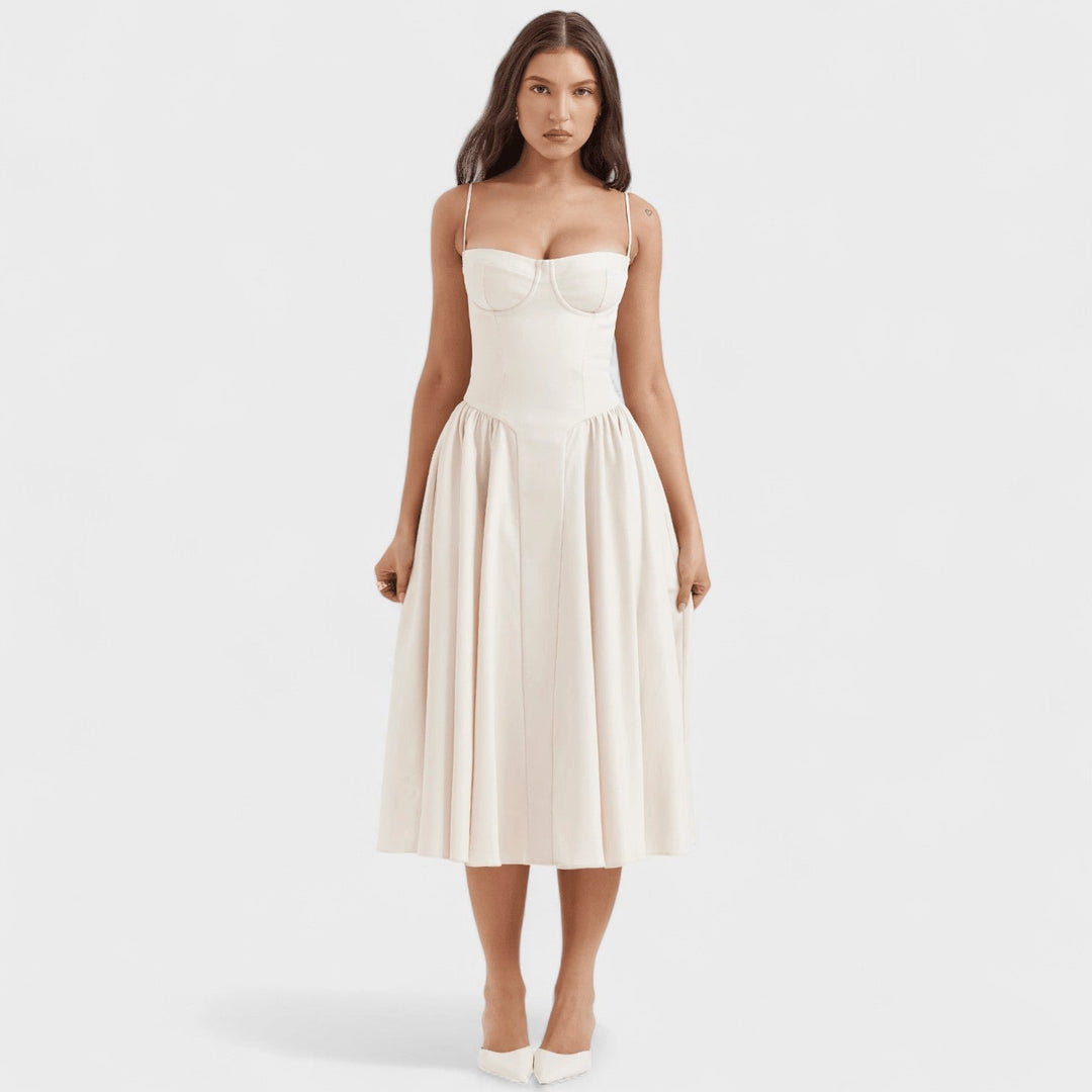 Emer - Midi Length Corset Dress