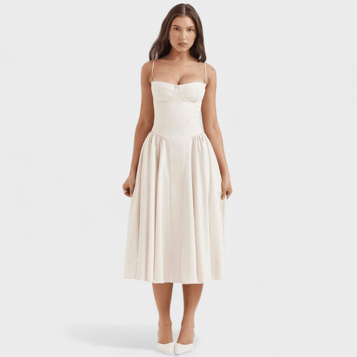 Emer - Midi Length Corset Dress