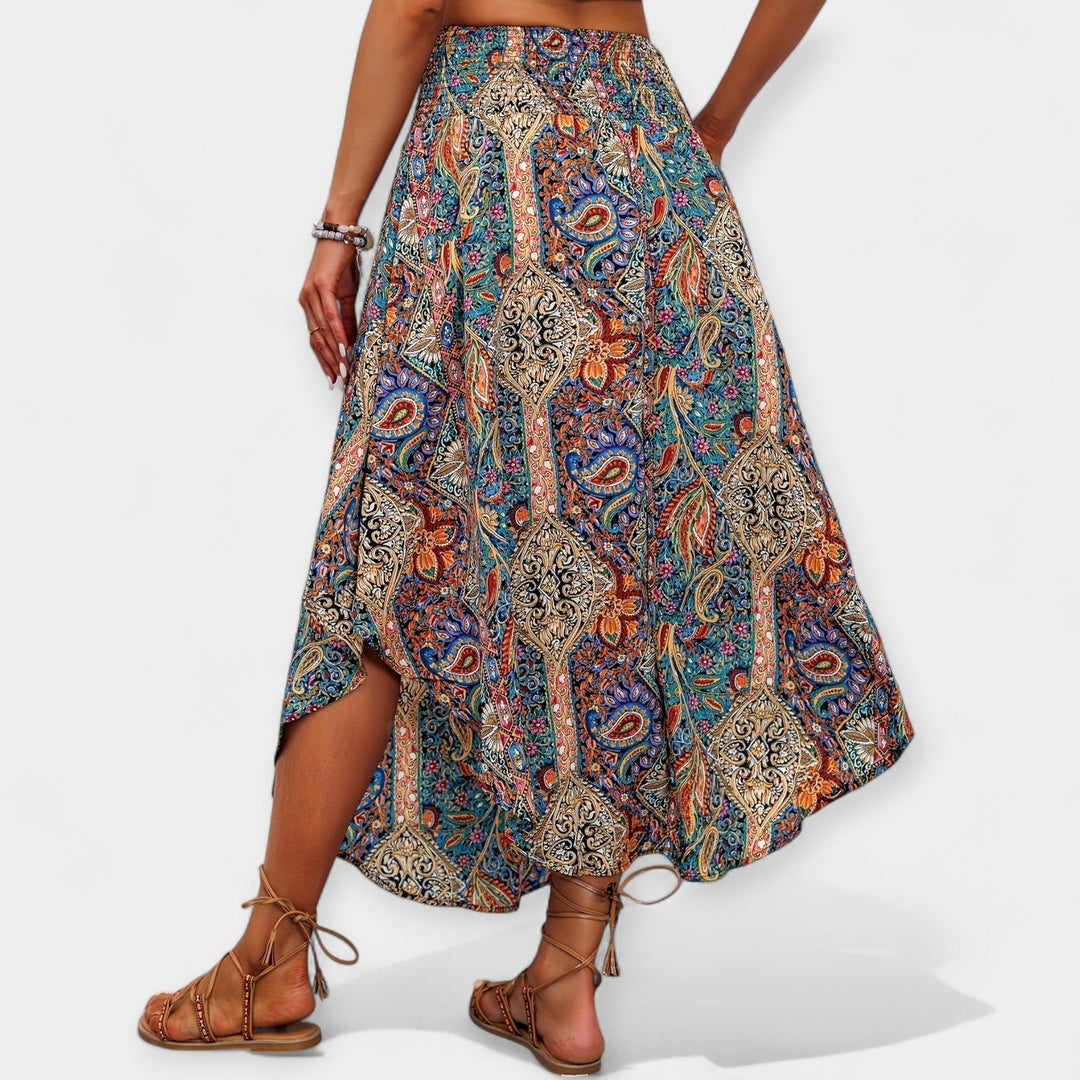 Saoirse - Midi Skirt with Floral Print
