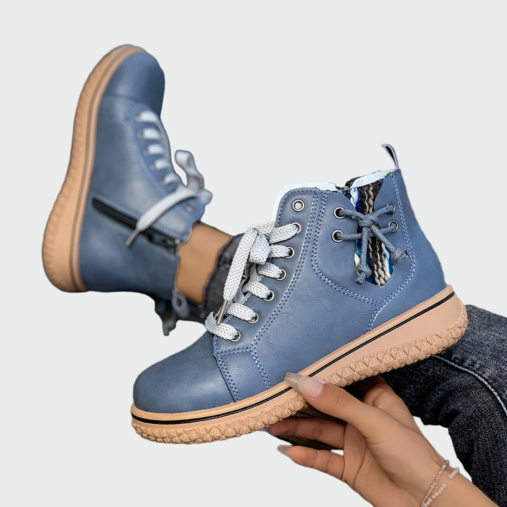 Saoirse - Black Athletic Ankle Boots
