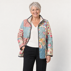 Cecily | Floral Patchwork Quilted Jacket
