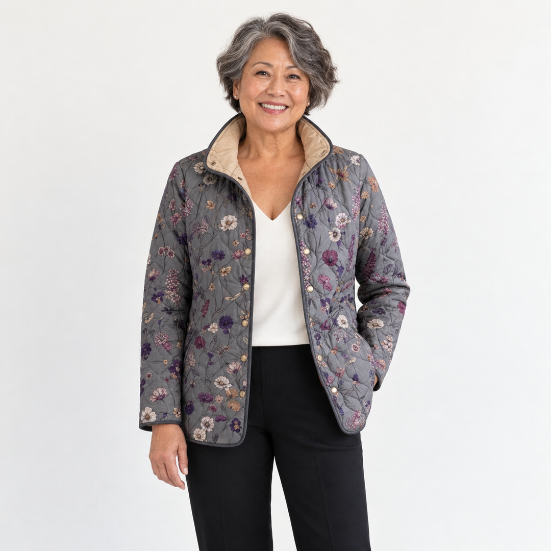 Verity | Dried Flower Quilted Jacket