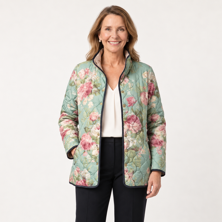 Agnes | Antique Rose Quilted Jacket