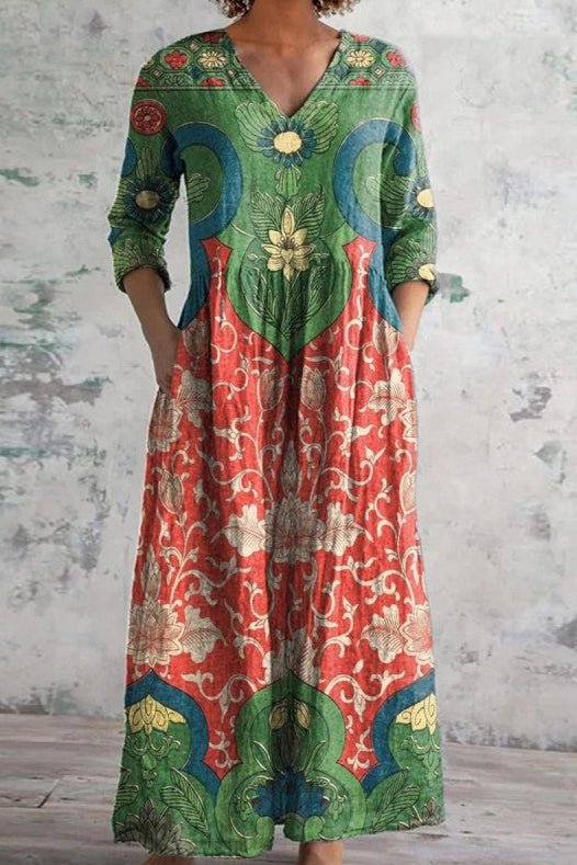 Imelda - Elegant Floral Maxi Dress
