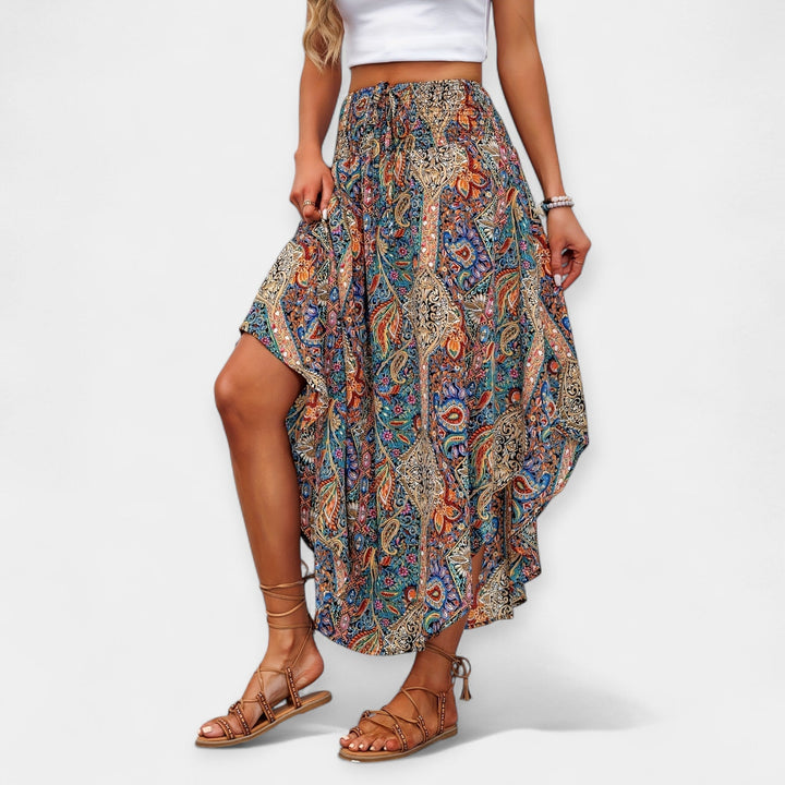 Saoirse - Midi Skirt with Floral Print
