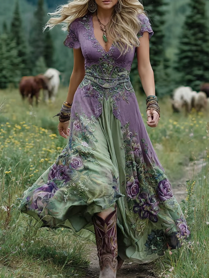 Maeve - Elegant Floral Maxi Dress