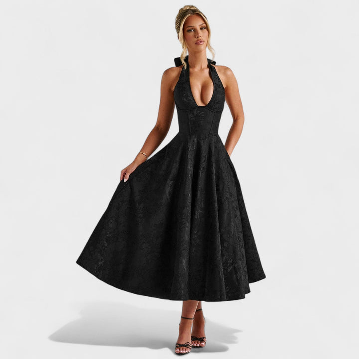 Bridie - Stylish Textured Midi Dress