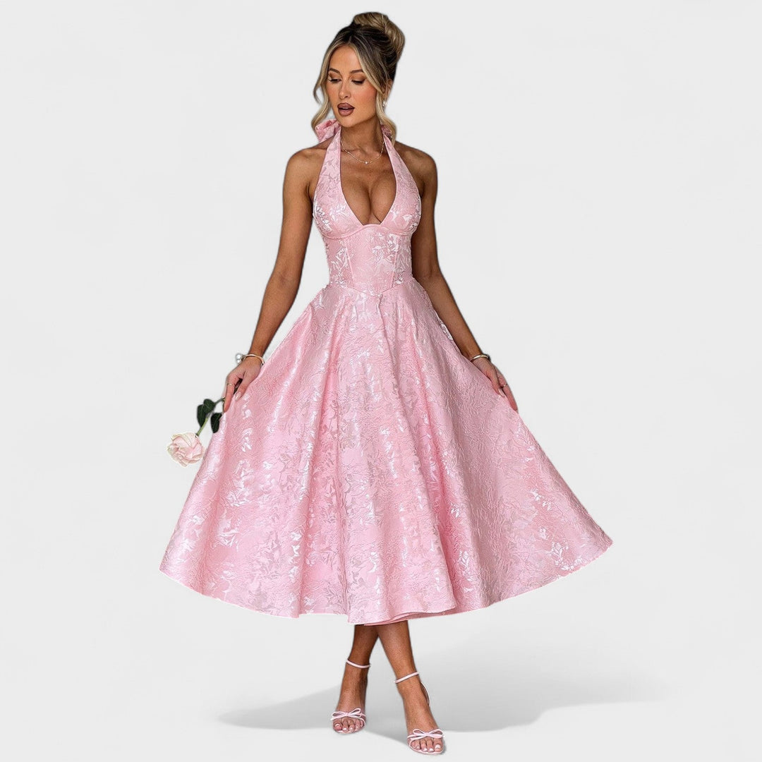 Bridie - Stylish Textured Midi Dress