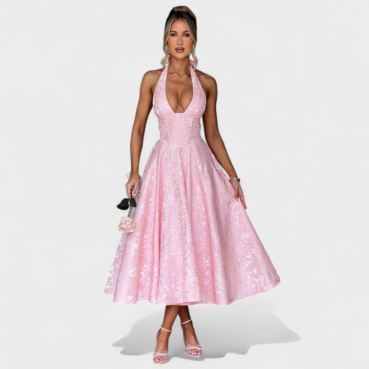 Bridie - Stylish Textured Midi Dress