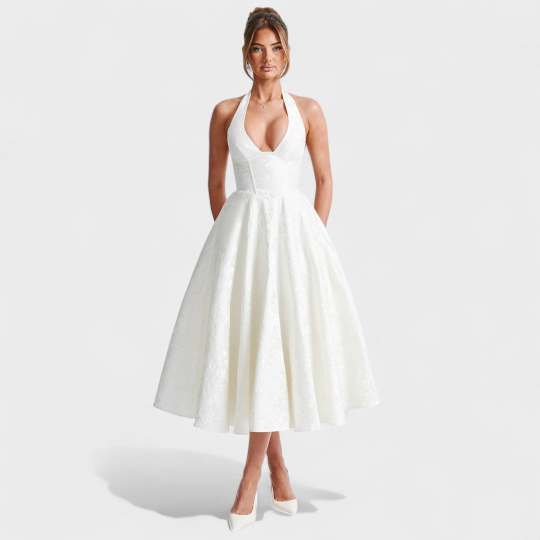 Bridie - Stylish Textured Midi Dress