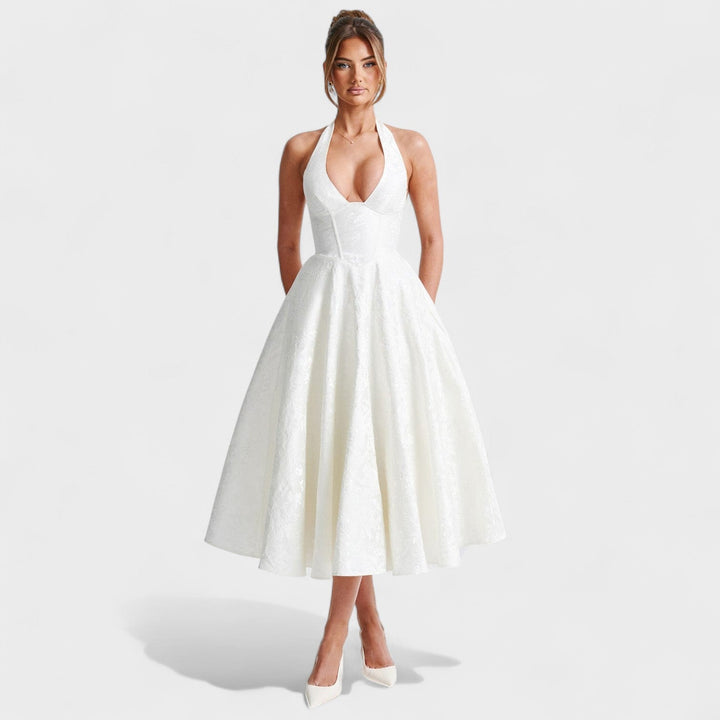 Bridie - Stylish Textured Midi Dress