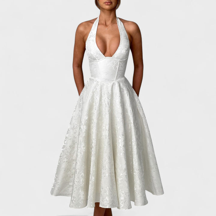 Bridie - Stylish Textured Midi Dress