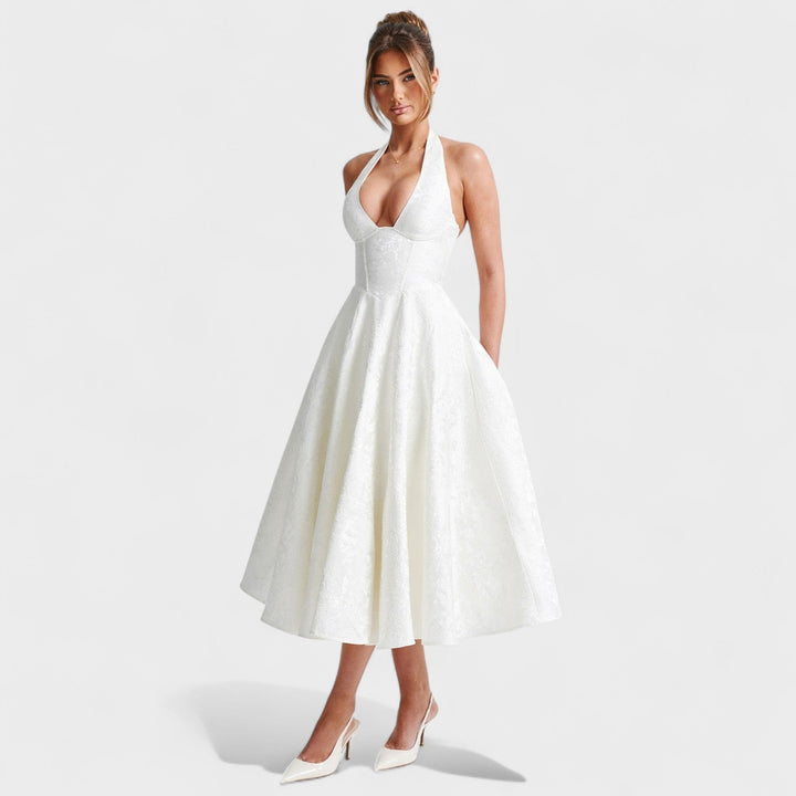 Bridie - Stylish Textured Midi Dress