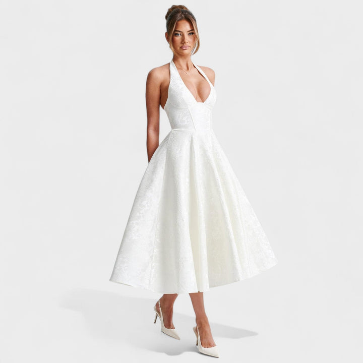 Bridie - Stylish Textured Midi Dress