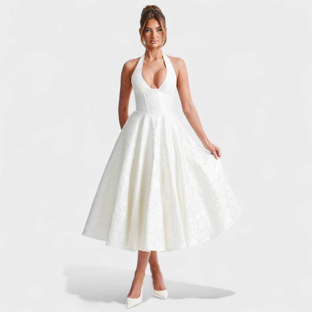 Bridie - Stylish Textured Midi Dress