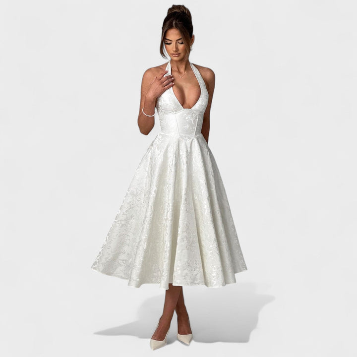 Bridie - Stylish Textured Midi Dress