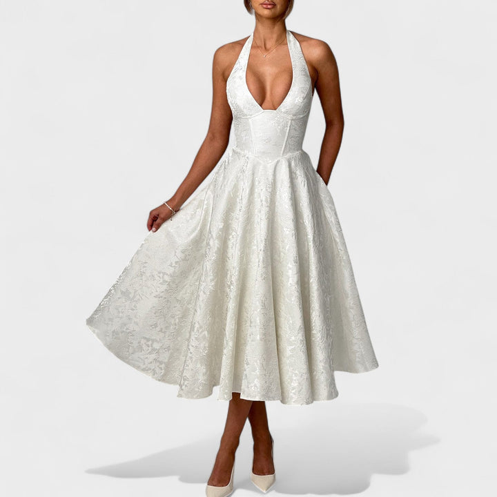 Bridie - Stylish Textured Midi Dress