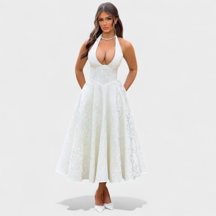 Bridie - Stylish Textured Midi Dress