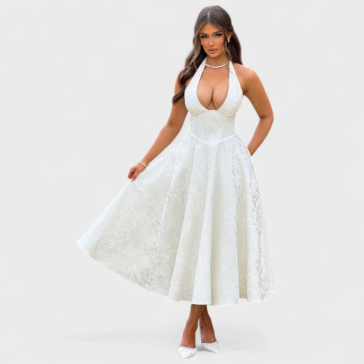 Bridie - Stylish Textured Midi Dress