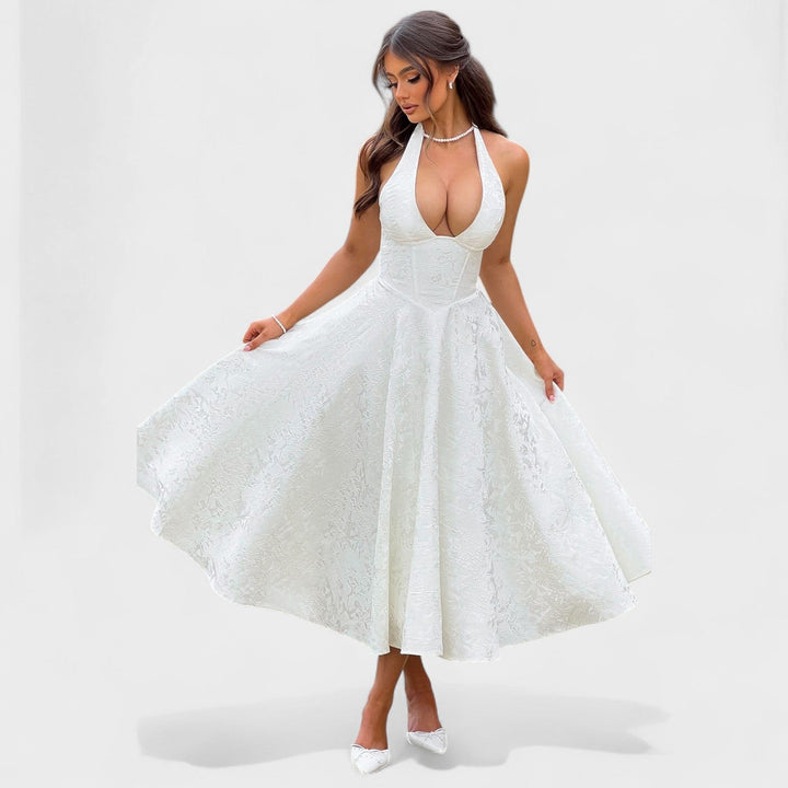 Bridie - Stylish Textured Midi Dress