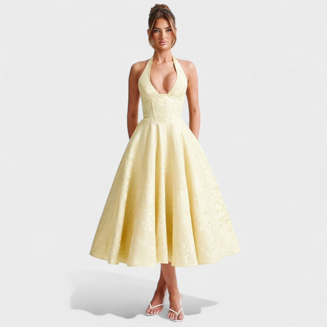 Bridie - Stylish Textured Midi Dress