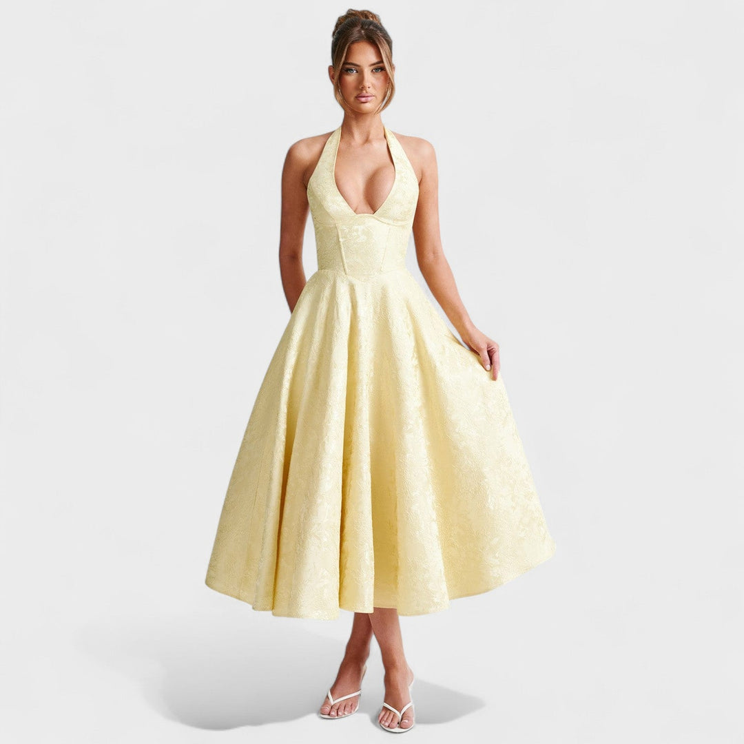 Bridie - Stylish Textured Midi Dress