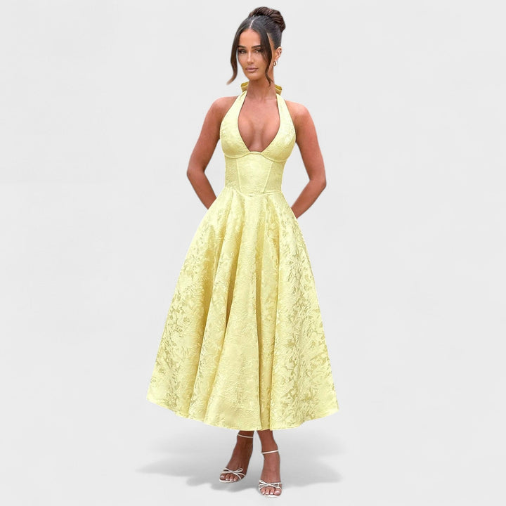 Bridie - Stylish Textured Midi Dress