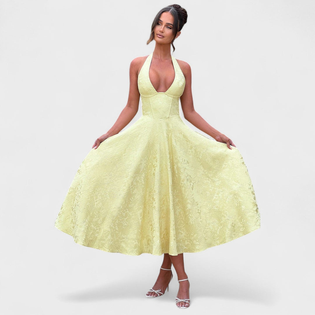 Bridie - Stylish Textured Midi Dress