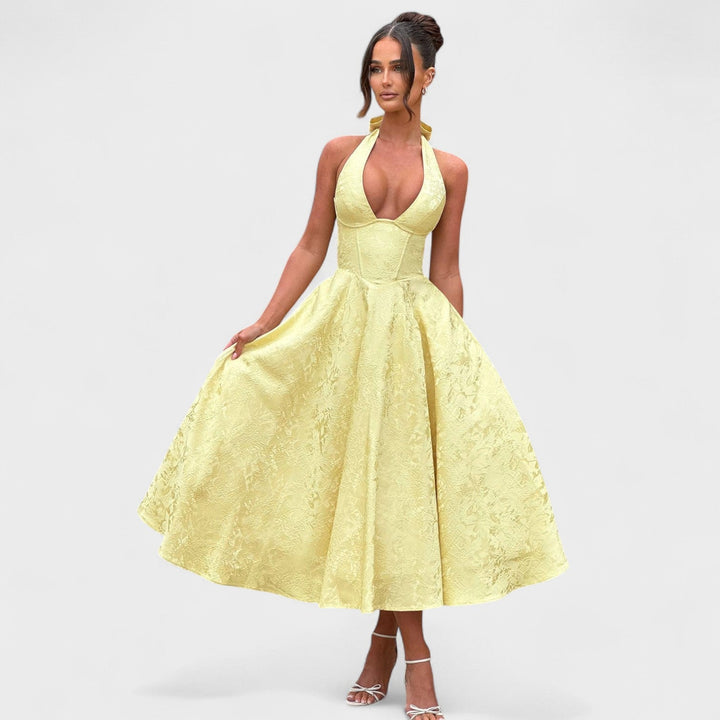 Bridie - Stylish Textured Midi Dress