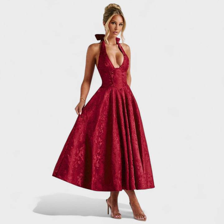 Bridie - Stylish Textured Midi Dress